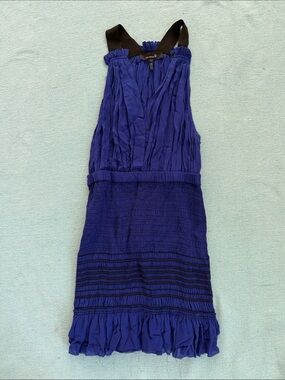 Isabel Marant Blue Ruffled Sleeveless Dress 2